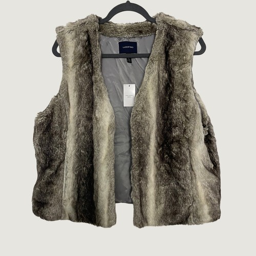 Gilet lands end - gilet, pelliccia