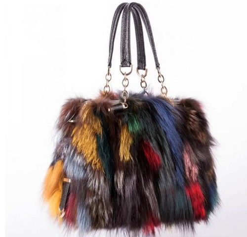 Borsa donna vera pelliccia - , di