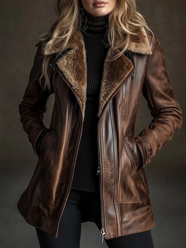 Giacca donna marrone - , vera