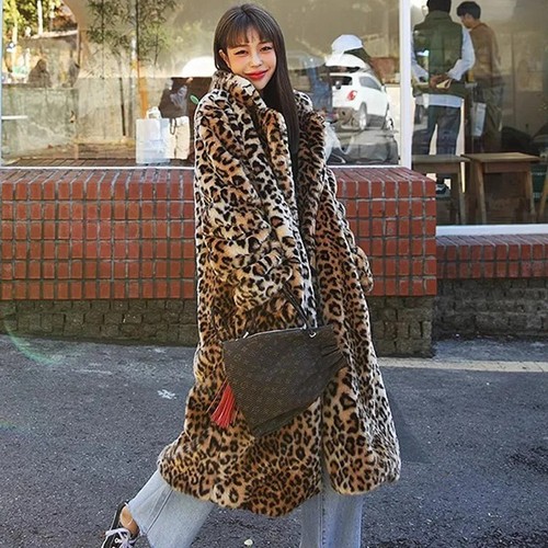 Cappotto lungo donna stampa