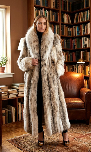 Cappotto donna pelliccia lungo