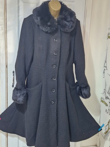 Cappotto swing nero alise - nero,